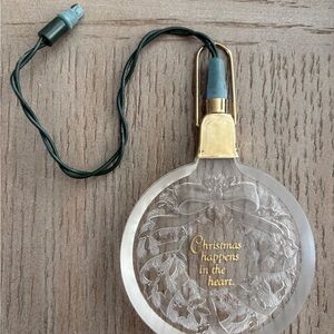 Hallmark Green and White Lighted Ornament